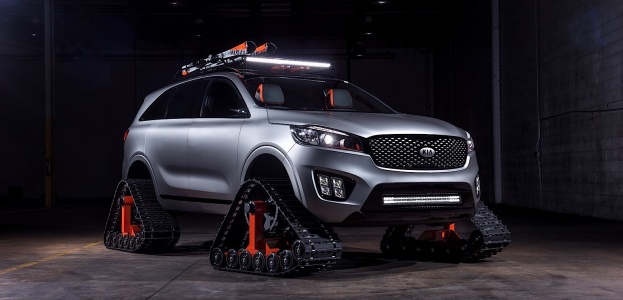 Выставку SEMA посетила гусеничная версия Kia Sorento