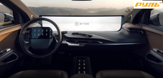 Китайский Byton покажет автомобиль с огромным 48-дюймовым дисплеем в салоне