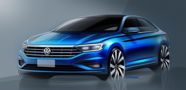 Volkswagen показал новую Jetta со всех сторон