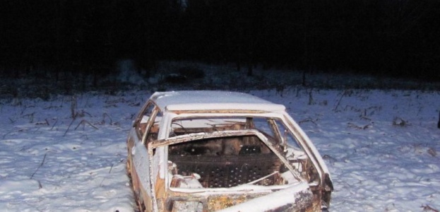 В Глубокском р-не местного жителя оштрафовали за брошенный в лесу сгоревший автомобиль (фото)