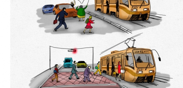 «Внимание! Пешеходы» или как обезопасить участников движения на трамвайных остановках
