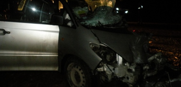В Гродненской области водитель автомобиля Тойота столкнулся с автопоездом «ДАФ» (фото)