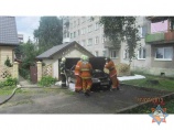 В Гродно пенсионер получил ожоги и сжег свой авто при перекачке газа (фото)