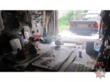 В Гродно пенсионер получил ожоги и сжег свой авто при перекачке газа (фото)