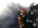 В Минске сгорели два автомобиля Рено и Москвич (фото, видео)